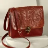 Ada Embossed Leather Bag