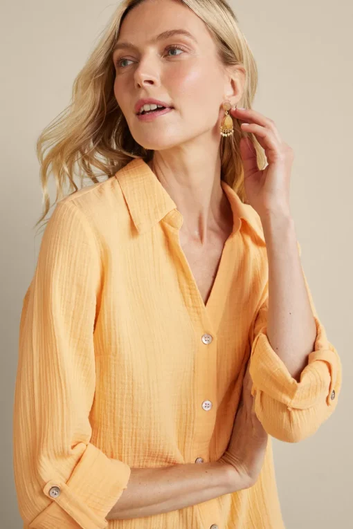Addison Gauze Big Shirt