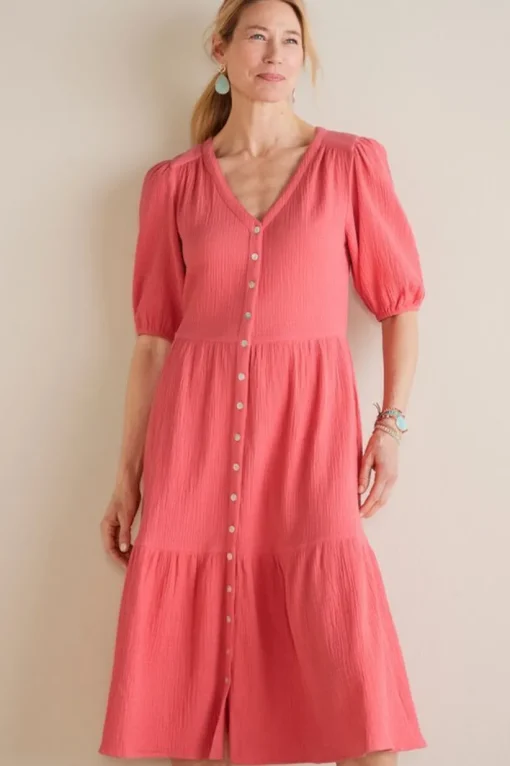 Arielle Gauze Midi Dress