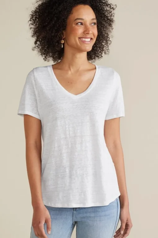 Aubrey Linen Slub Tee