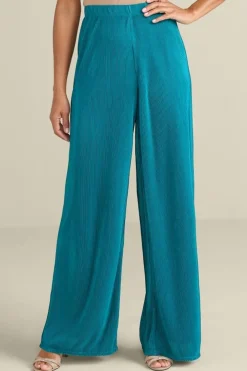 Cella Plisse Wide Leg Pants