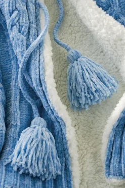 Chenille Sherpa Wearable Throw