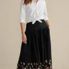Cindi Embroidered Maxi Skirt