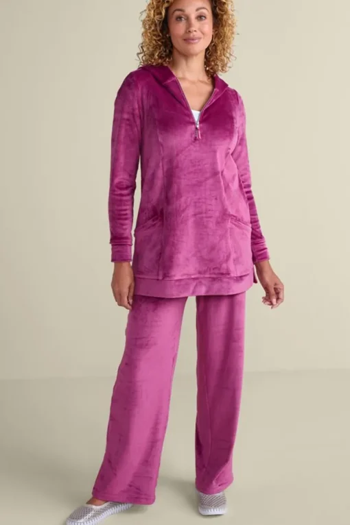 Dixie Velour Wide Leg Pants