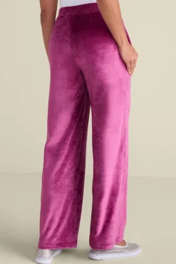 Dixie Velour Wide Leg Pants