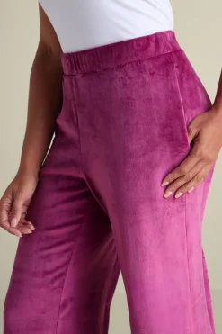 Dixie Velour Wide Leg Pants