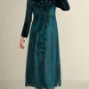 Emaline Velvet Burnout Maxi Dress