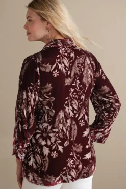 Icon Silk Velvet Poets Tunic Shirt