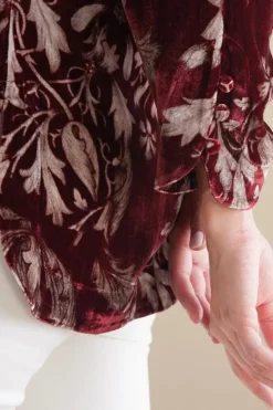 Icon Silk Velvet Poets Tunic Shirt