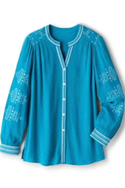 Imane Gauze Tunic