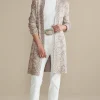 Ivy Shimmer Long Cardigan