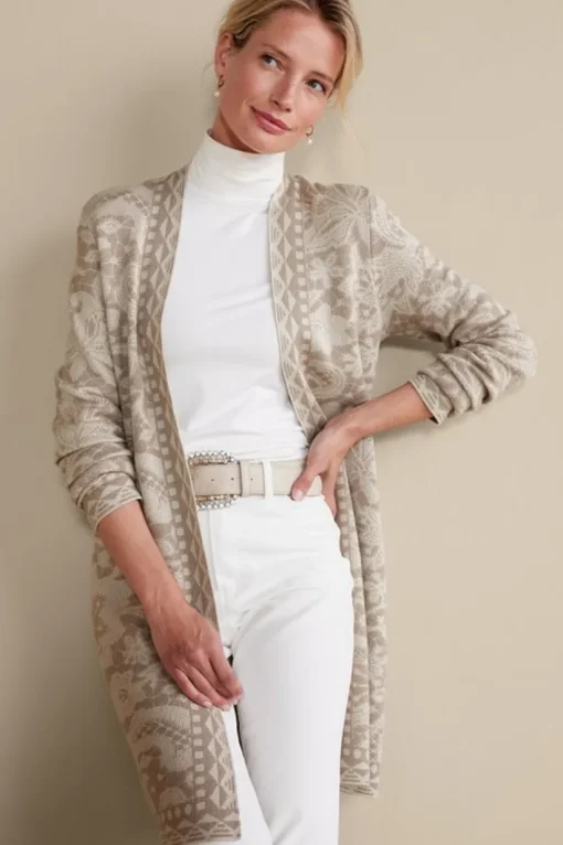 Ivy Shimmer Long Cardigan
