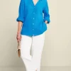 Khulani Straight Leg Gauze Crop Pants