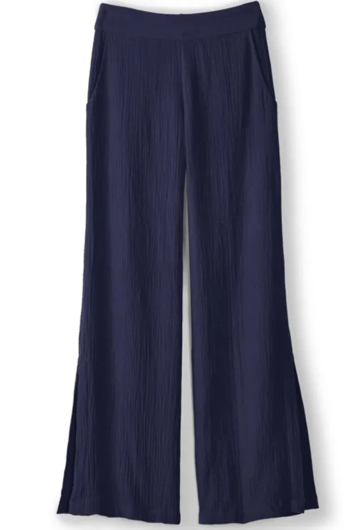 Khulani Wide Leg Gauze Pants
