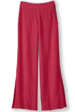 Khulani Wide Leg Gauze Pants