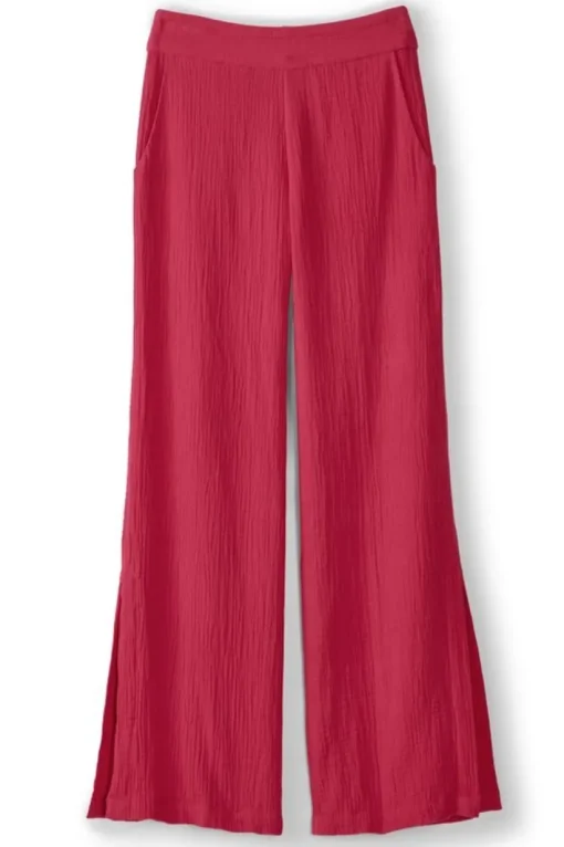 Khulani Wide Leg Gauze Pants