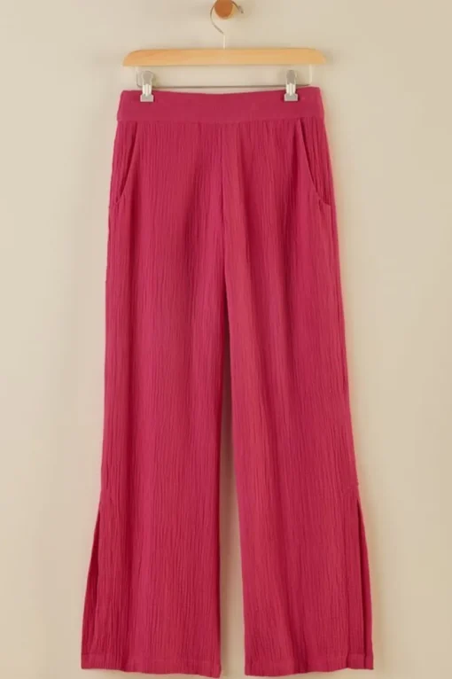 Khulani Wide Leg Gauze Pants