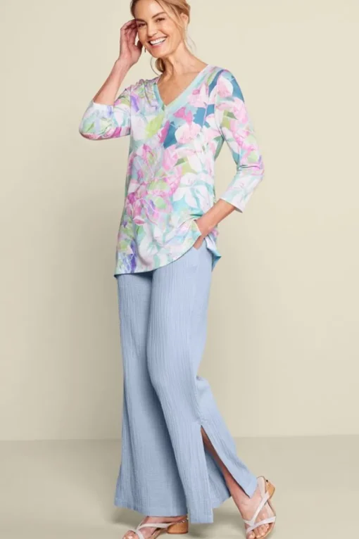 Khulani Wide Leg Gauze Pants