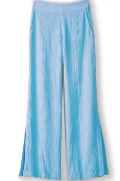 Khulani Wide Leg Gauze Pants
