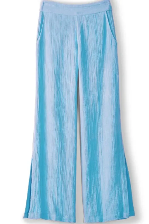 Khulani Wide Leg Gauze Pants