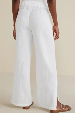 Khulani Wide Leg Gauze Pants