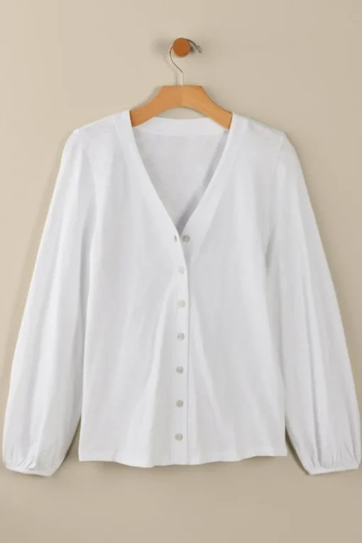 Lorna Button Front Top