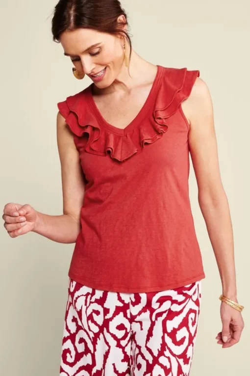 Marybeth Ruffle Tank