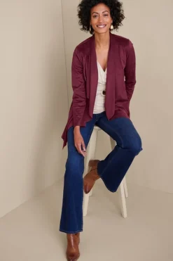 Shape Drape Faux Suede Jacket