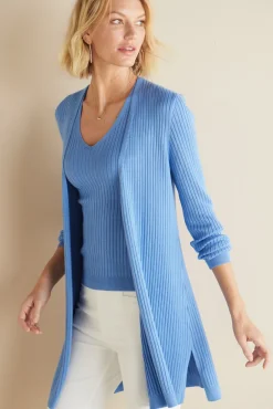 Soft Essential Ribbed Long Cardi
