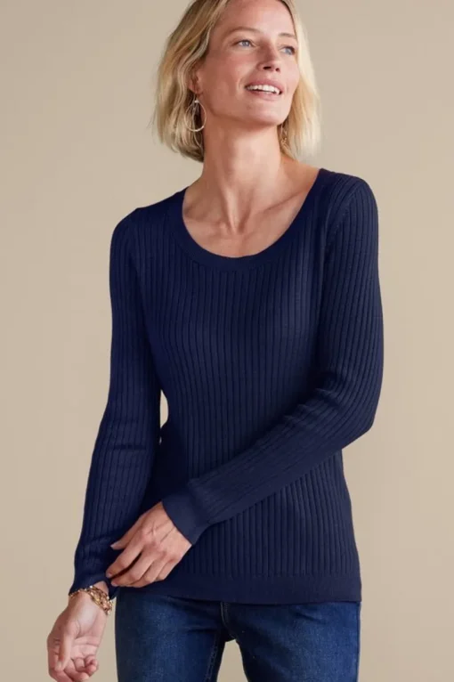 Soft Essential Ribbed Pullover Sweater