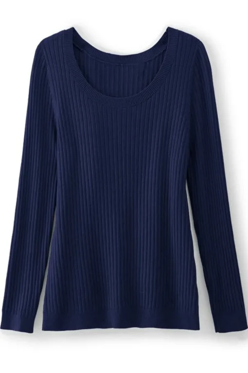 Soft Essential Ribbed Pullover Sweater