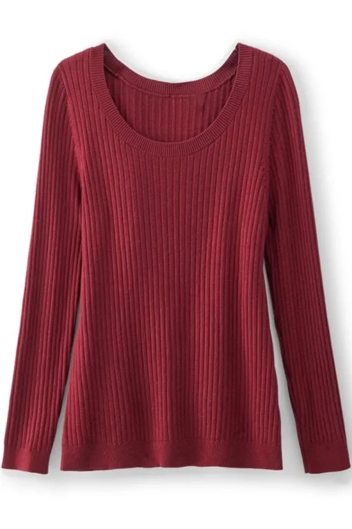 Soft Essential Ribbed Pullover Sweater