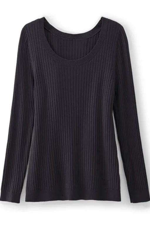 Soft Essential Ribbed Pullover Sweater