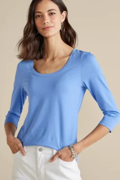 Soft Essential Supima 3/4 Sleeve Tee I