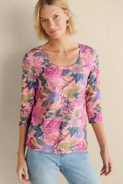 Soft Essential Supima 3/4 Sleeve Tee I