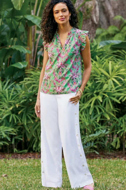 Sonoma Linen Blend Wide Leg Pants