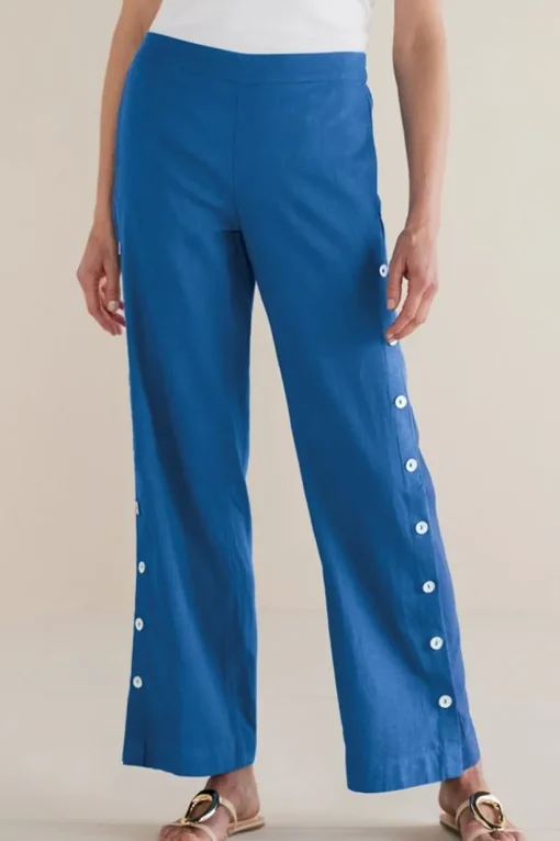 Sonoma Linen Blend Wide Leg Pants