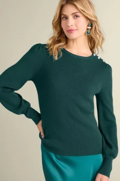 Tyla Button Shoulder Sweater