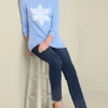 Ultimate Denim Crystal Pull-On Slim Leg Jeans