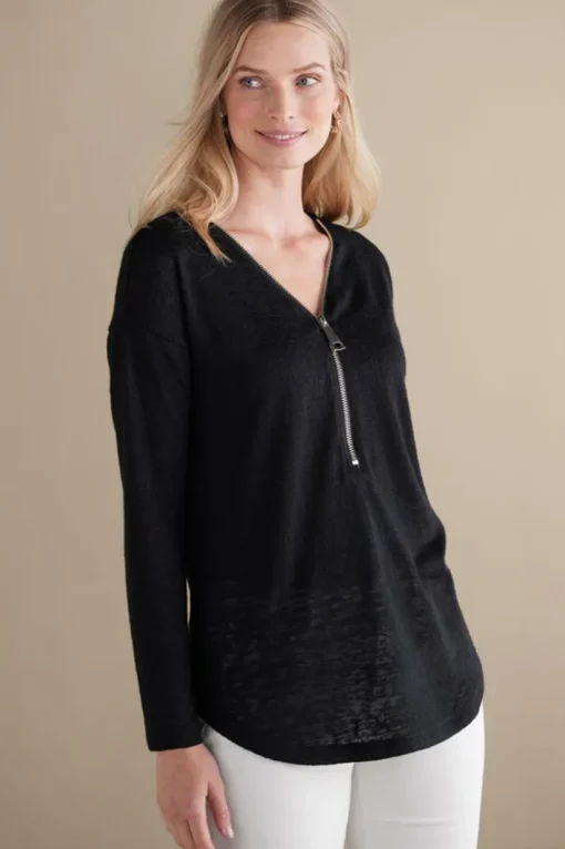 Valentina Zip Sweater