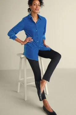 Velvet Boyfriend Tunic Shirt