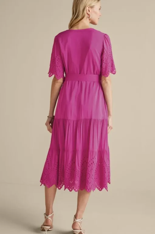 Verena Eyelet Midi Dress